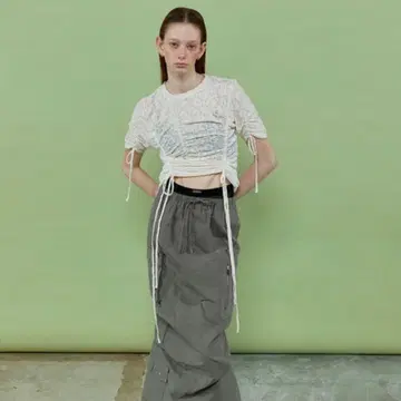 [ MAISON SPECIAL ] 레이스 셔링 상의