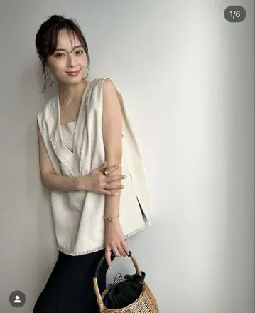 anuans 아뉴앙스 린넨 라이크 상의