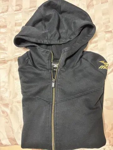 MIZUNO 블랙 풀 지퍼 후디
