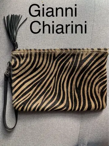 Gianni Chiarini 제브라 패턴 클러치백