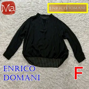 ENRICODOMANI 엔리코도마니 스트라이프 시어 긴팔 셔츠 F