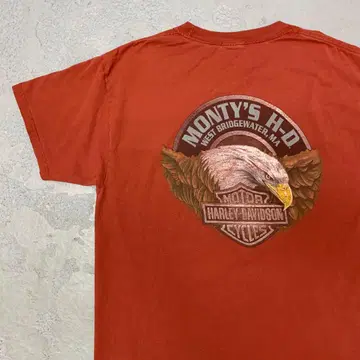 6WD301 HARLEY DAVIDSON 페이드 양면 프린트 t셔츠