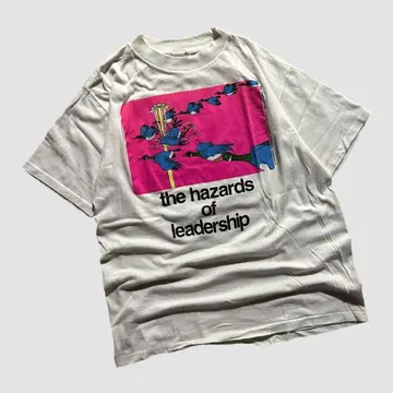 80s USA 제작 the hazards of leadership 티셔츠