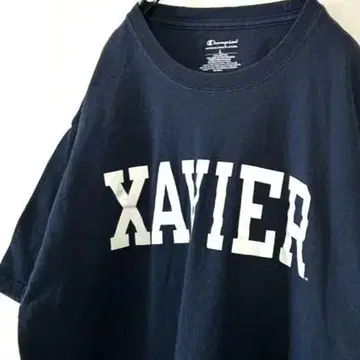 챔피온 Champion XAVIER 티셔츠 L 네이비 구제 의류