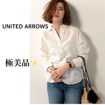 컨디션 최상 유나이티드 애로우즈 UWMF 린넨 풀오버 셔츠