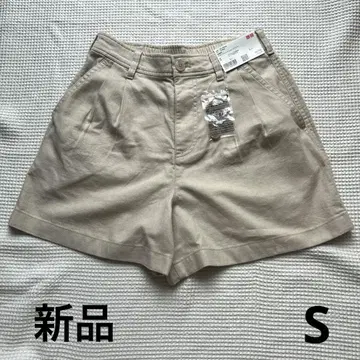 새상품 린넨 코튼 숏팬츠 유니클로 S 사이즈 린넨 숏팬츠