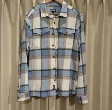 patagonia 코튼 체크 플란넬 셔츠 M