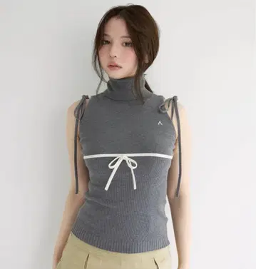 Adele 리본 탱크 gray andmary