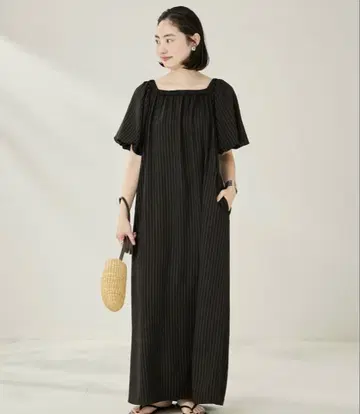 새상품급 36 사이즈 Plage FLUID STRIPE 드레스 2WAY