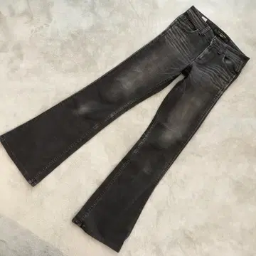 SOMETHING 블랙 플레어 데님 28 x 32 비너스 청바지