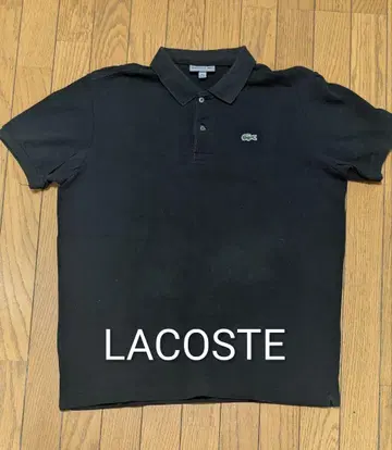 새상품급 LACOSTE 블랙 피케 셔츠 M/L