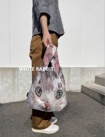 [새상품] 토끼 가방 S WHITE 나탈리 레테 고블랑 직물