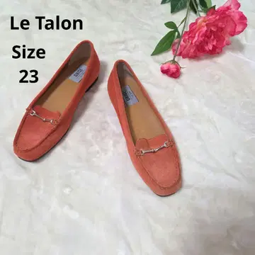 [인기 Le Talon] GRISE 비트 모카신 오렌지 사이즈 23