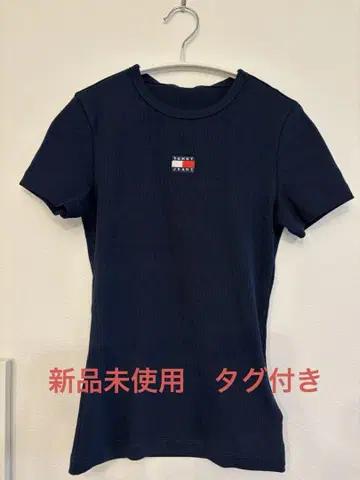 Tommy Jeans 네이비 반팔 티셔츠 XS