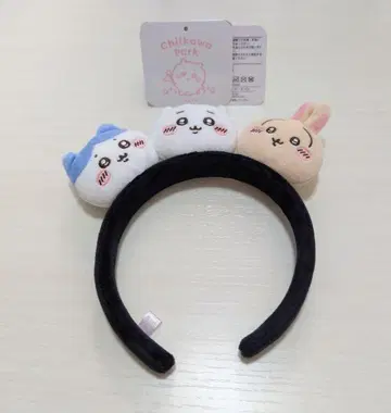 치이카와 파크 봉제 인형 머리띠 치이카와 하치와레 토끼 얼굴