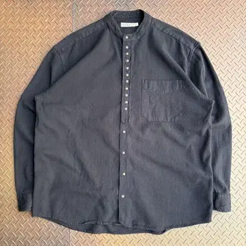 90s CIVICIAN 스탠드 칼라 셔츠 거즈 코튼 에스닉