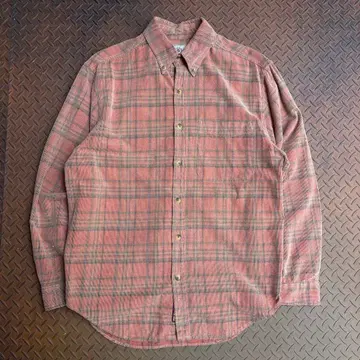 90년대 TERRITORY AHEAD 프린트 코듀로이 셔츠 체크