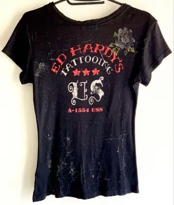 ED HARDY 에드 하디 타투풍 티셔츠 XS