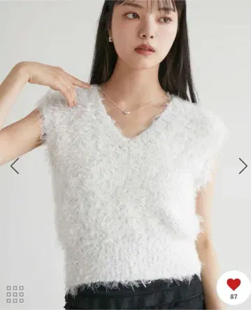 택 포함 새 상품 VIS 리본 얀 니트 베스트