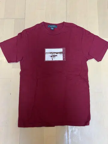 BANANA REPUBLIC/버건디 T셔츠 S