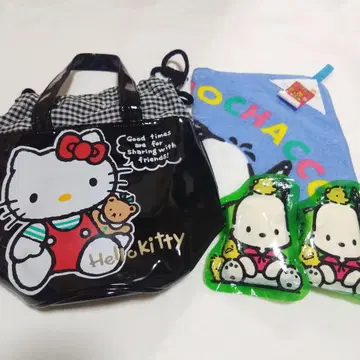 레트로 헬로키티 포차코 굿즈 묶음 판매 에나멜 백 등