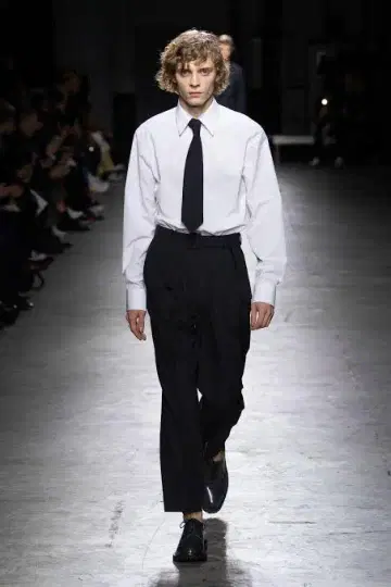 19 AW Dries Van Noten 벨트 와이드 팬츠 슬랙스