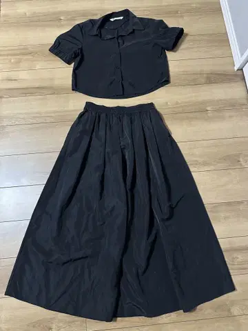 ZARA 블랙 셋업 상의 S 하의 XS-S