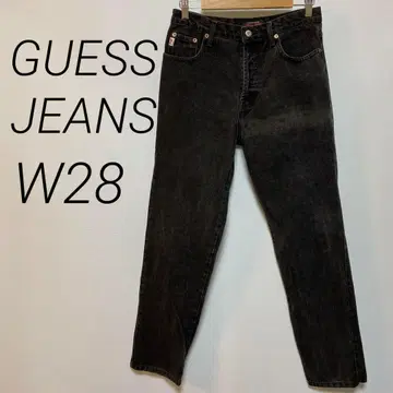 GUESS JEANS 게스 블랙 청바지 데님 스트레이트 W28