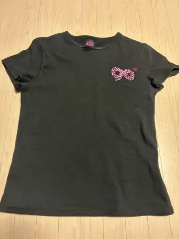 9090 girl 블랙 반팔 티셔츠