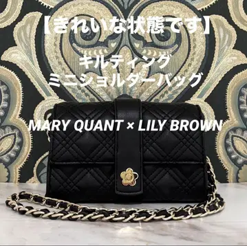 [새상품급] MARYQUANT LILYBROWN 퀼팅 미니 숄더백