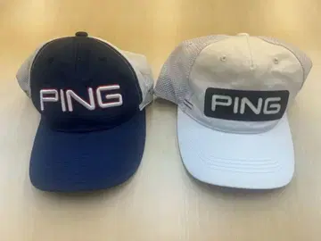 PING 메쉬 캡 네이비 화이트 2개