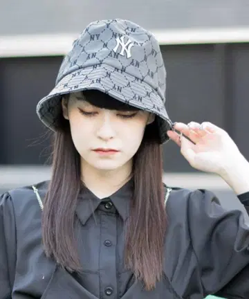 MLB Korea 로고 버킷햇 블랙