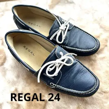 REGAL 네이비 가죽 로퍼 24