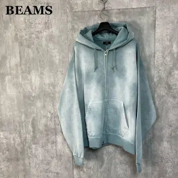 새상품 BEAMS 페이드 집업 후디 XL