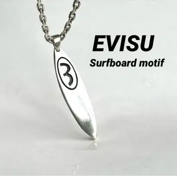 EVISU 에비수 SURF 보드 모티브 SILVER 목걸이