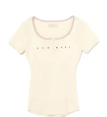 andmary Lacey mary logo tops 아이보리2