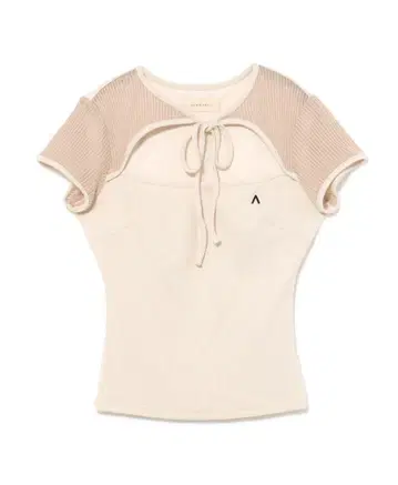 andmary Roy ribbon tops ivory