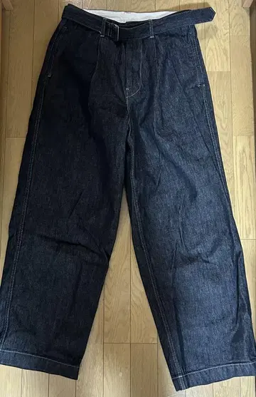 Graphpaper Colorfast Denim Belted Pants