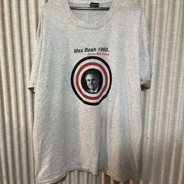 Max Bash 1993 티셔츠 XL 그레이 90s 빈티지 티셔츠