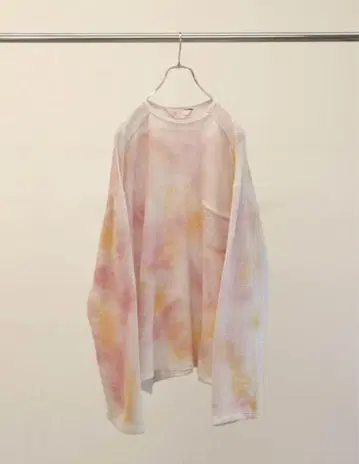 ANCELLM 25SS MARBLING MESH LS T-SHIRT