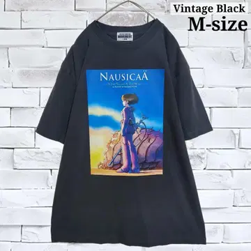 [새 상품] 바람계곡의 나우시카 티셔츠 VintageBlack1