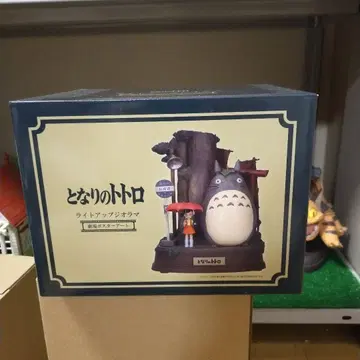 스튜디오 지브리 이웃집 토토로 라이트업 디오라마 극장 포스터 아트