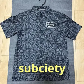 SUBCIETY 서브사이어티 페이즐리 셔츠