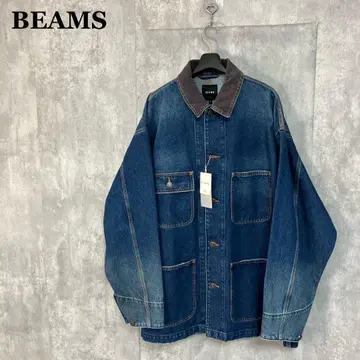새상품 BEAMS 24AW 루즈 데님 커버올 자켓 L