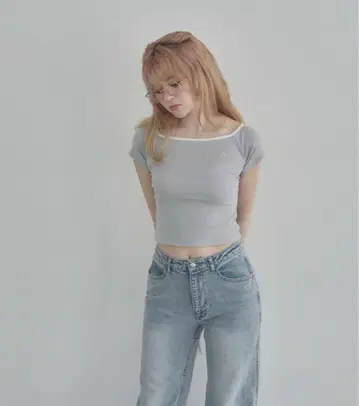 앤드마리 반팔 T셔츠 블루