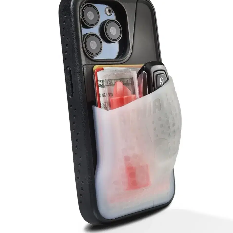Ninja Labs ポケット付きiPhone16promaxケース 黒 Amazon.com: Ninja Labs Flex Pouch Phone Case (Stretches to