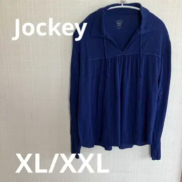 Jockey 네이비 긴팔 폴로셔츠 [ XL ] 심플 얇은 소재