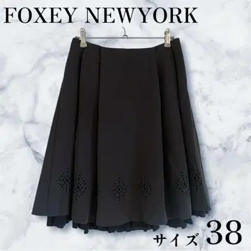 foxey New York 다이아 컷 플레어 스커트 38