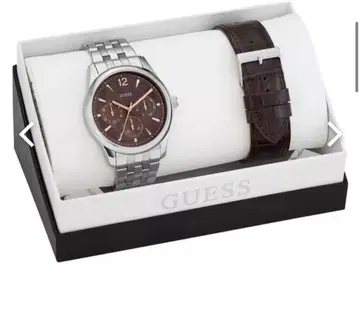 Guess W0508G1 캡틴 실버 브라운