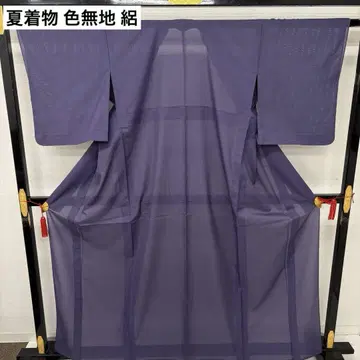여름 기모노 이로무지 명주 몬나시 한여름 기모노 화학 섬유 AK-7972
